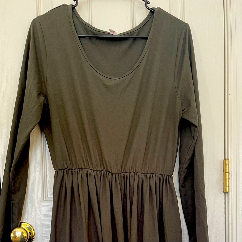 Dark Green Maxi Dress